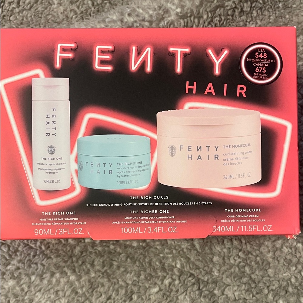 Fenty Beauty Hair Treatment Set - Pink and Blue